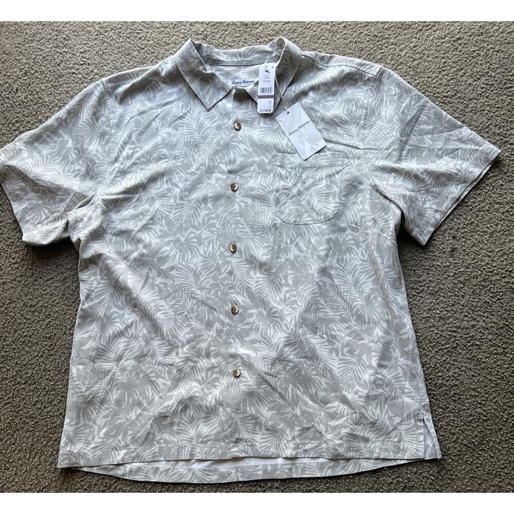 Tommy Bahama Palm Haven Camp Shirt 100% Silk Sz XXL NWT MSRP $148